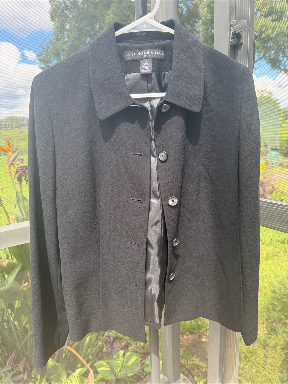 Josephine Chaus Black Women's Tailored Blazer Jacket